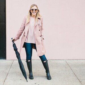 NIB Hunter Original Tall Rain Boots Matte in Black Women Size 8